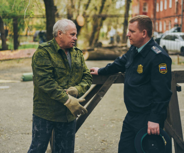 В центре Благовещенска демонтируют кафе