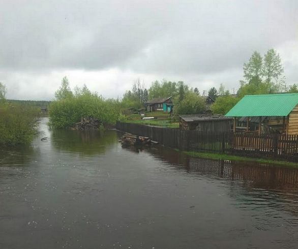 Амурское село Дактуй подтопило из-за сильных дождей