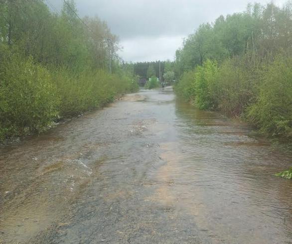 Амурское село Дактуй подтопило из-за сильных дождей