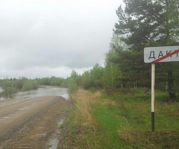 Амурское село Дактуй подтопило из-за сильных дождей