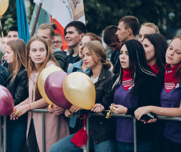 В Благовещенске во второй раз прошла линейка первокурсников