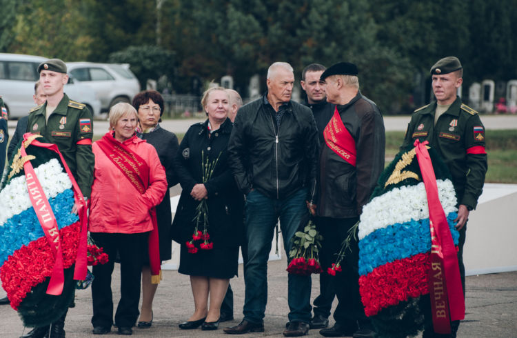 В Благовещенске с почестями перезахоронили останки русских солдат