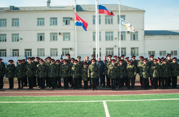 Новый стадион открыли в Амурском кадетском корпусе